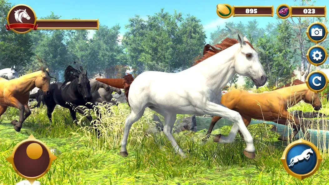 Virtual Horse Family Simulator  [МОД Много денег] Screenshot 1