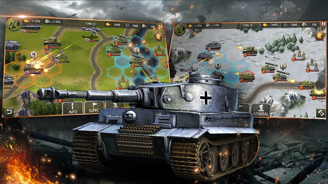 World War 2:WW2 Strategy Games (Вторая мировая война)  [МОД Много денег] Screenshot 3