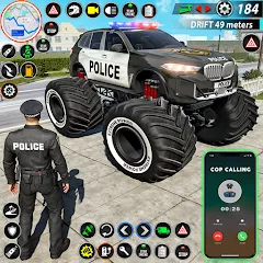 Взлом Police Monster Truck Car Games  [МОД Unlocked] - стабильная версия apk на Андроид