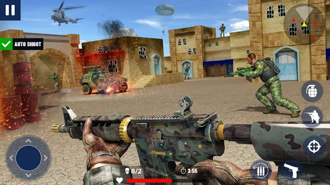 War Zone: Gun Shooting Games (Уор Зоун)  [МОД Меню] Screenshot 3