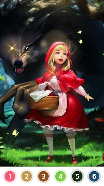 Myth & Fairy Color by Number  [МОД Unlocked] Screenshot 1