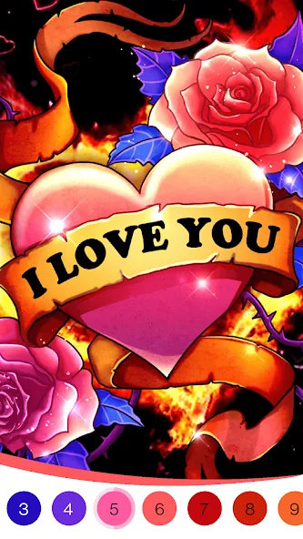 Coloring Book -Paint by Number (Малер Плюс)  [МОД Бесконечные монеты] Screenshot 2