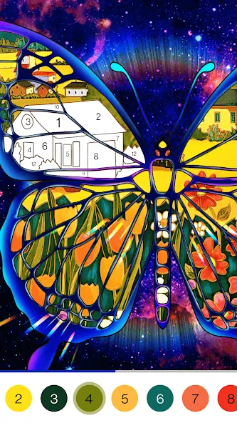 Coloring Book -Paint by Number (Малер Плюс)  [МОД Бесконечные монеты] Screenshot 4