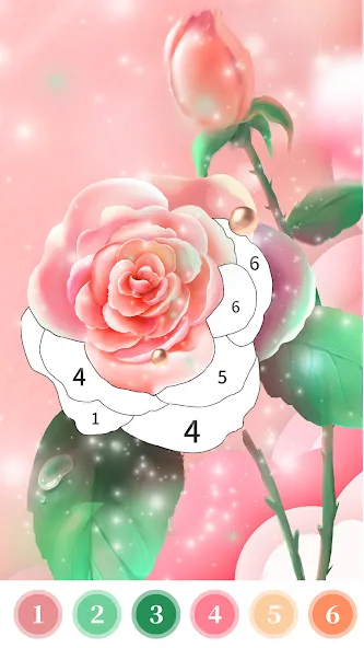 Rose Coloring Book Color Games  [МОД Unlimited Money] Screenshot 1