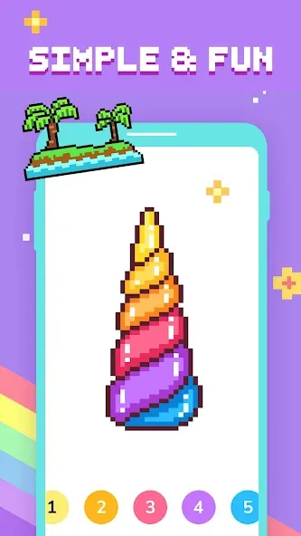 Paint by Number - Pixel Art  [МОД Mega Pack] Screenshot 2