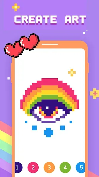 Paint by Number - Pixel Art  [МОД Mega Pack] Screenshot 3