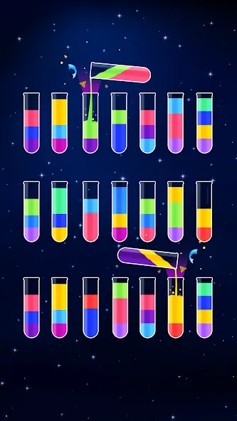 Water Sort Puzzle - Color Game (Уотер Сорт Пазл)  [МОД Много монет] Screenshot 3